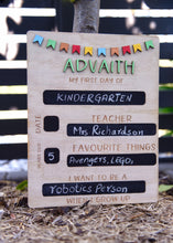 Load image into Gallery viewer, First day of school sign - Back to School