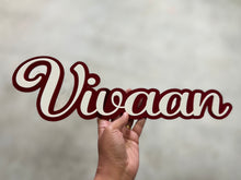 Load image into Gallery viewer, Layered name sign